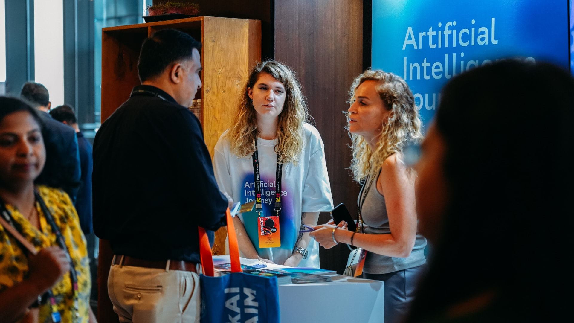 Attendees networking at Cypher