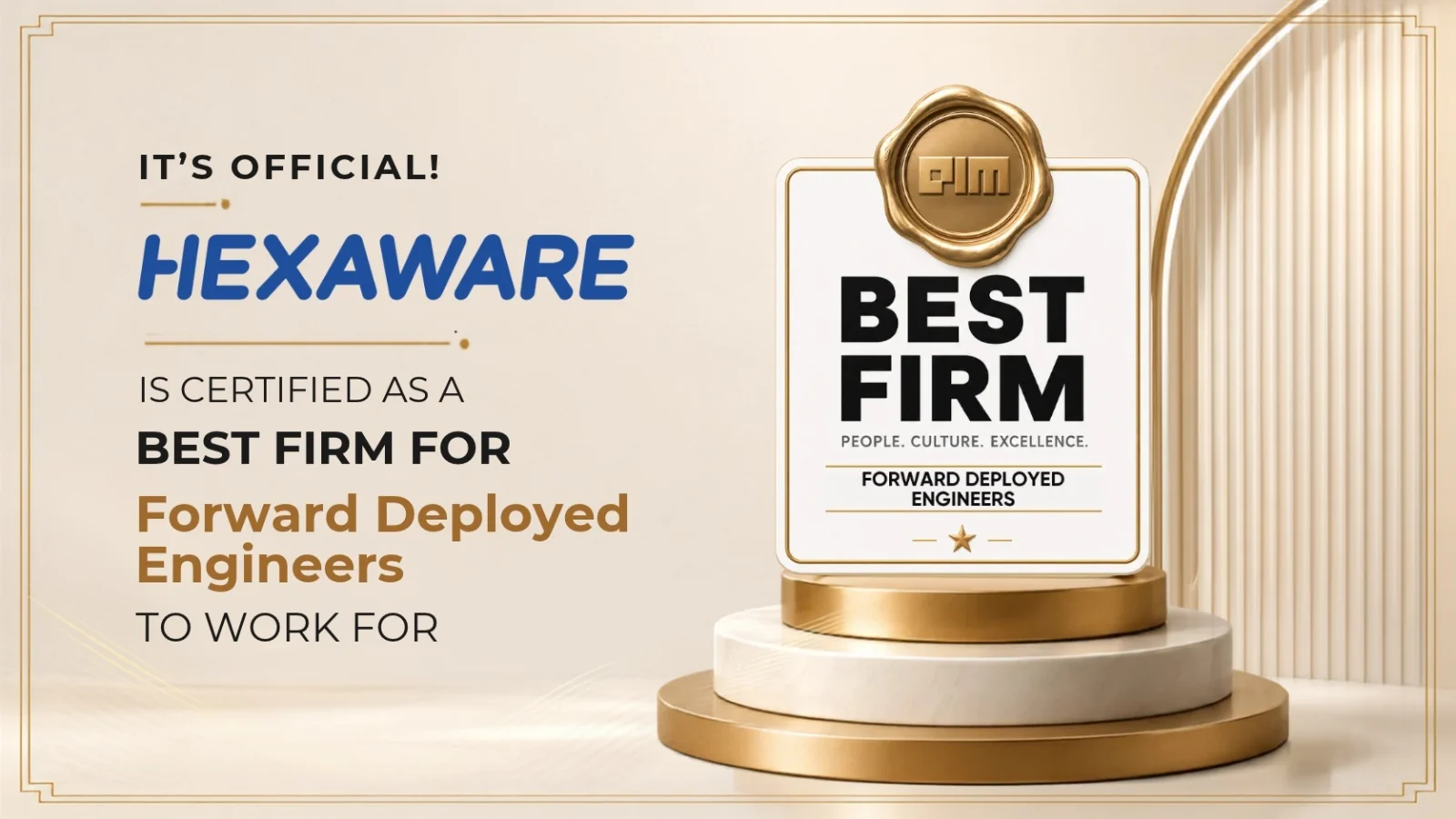 Best Firm to Work For certification