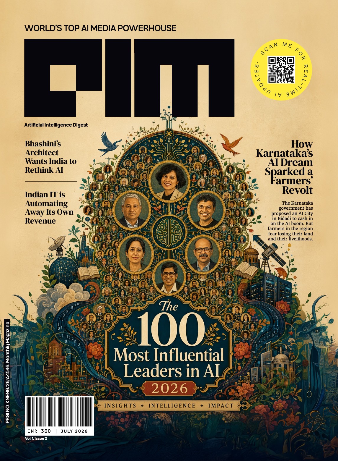 100 Most Influential Leaders in AI magazine cover
